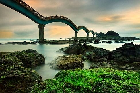 Sansiantai footbridge - Taitung County, Taiwan.