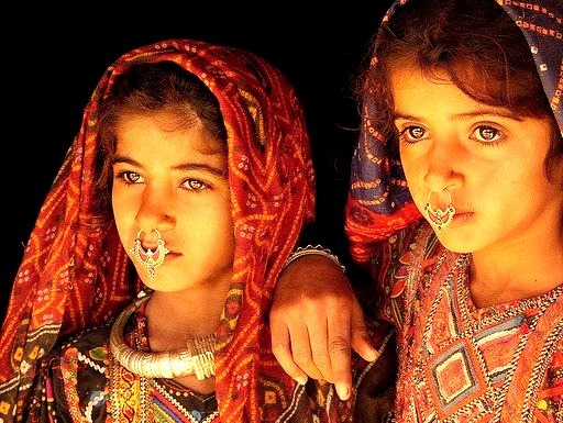 by Retlaw Snellac on Flickr.Young faces of the world - Dhaneta Jat tribe girls, India.