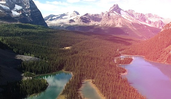 by Ron Caves on Flickr.View of Mary Lakes and Lake O'Hara in Yoho National Park, Canada. 