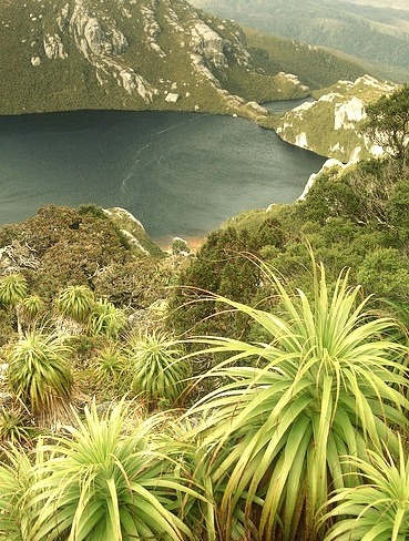 by jeffkmiller on Flickr.A classic view of Lake Oberon, in the Western Arthur Range, southwest Tasmania.