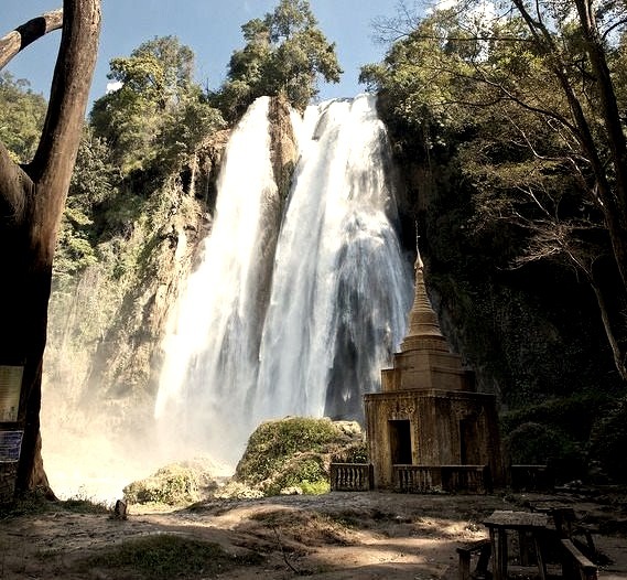 Anisakan Falls near Pyin U Lwin in Myanmar