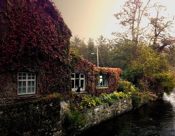 House on the River Cong, Co Mayo, Ireland