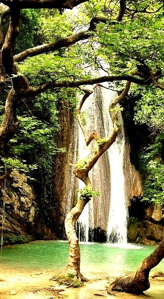 Neda Waterfalls in Peloponnese, Greece