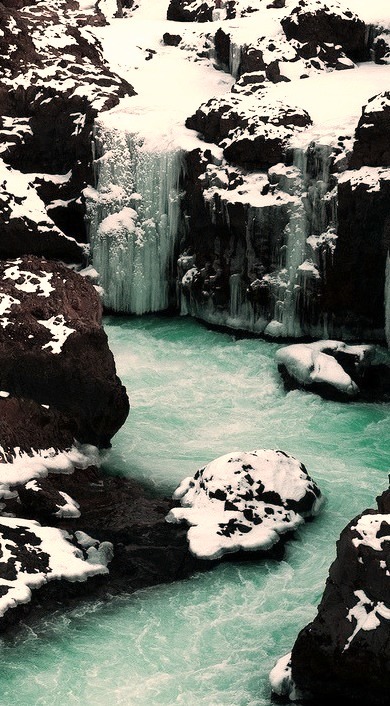 Frozen Canyon, Iceland