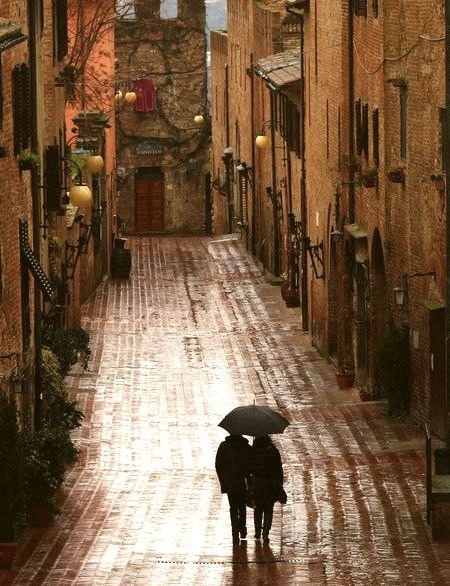 Rainy Day, Certaldo, Italy 
