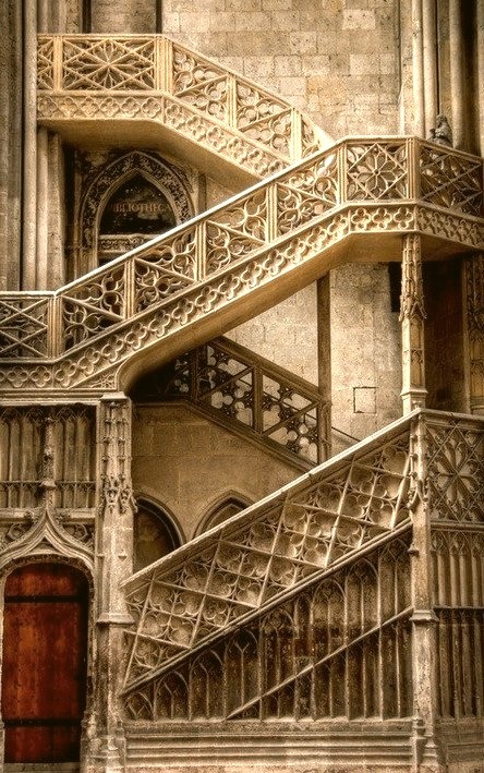 Stairway, Rouen, France