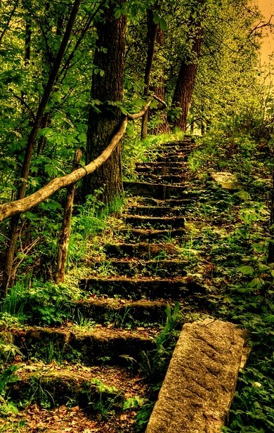 Stairway, Bavaria, Germany