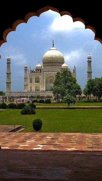 The famous Taj Mahal in Agra, India