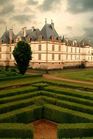 Chateau de Cormatin on a rainy day, Burgundy / France