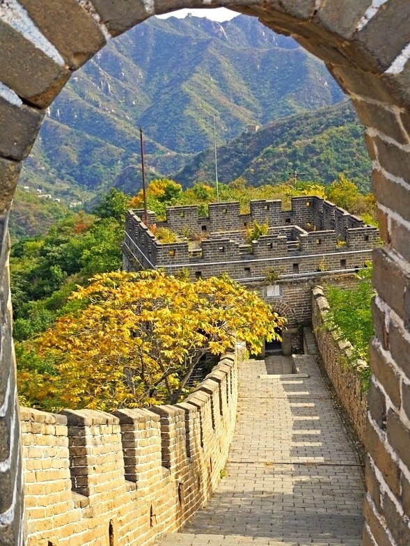 Through the arches of the Great Wall, Huairou / China